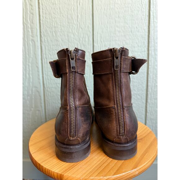Frye Leather Veronica Ankle Short Boots, Size 9 - Picture 2 of 6